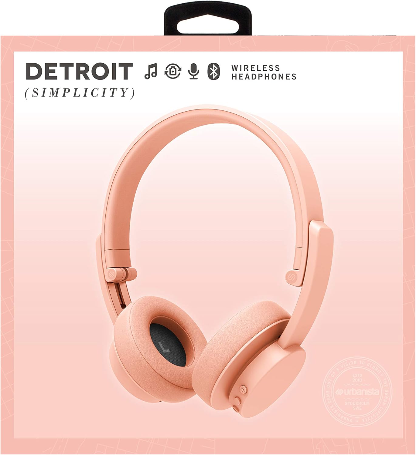 Casque supra-auriculaire Bluetooth Urbanista Detroit – Or rose