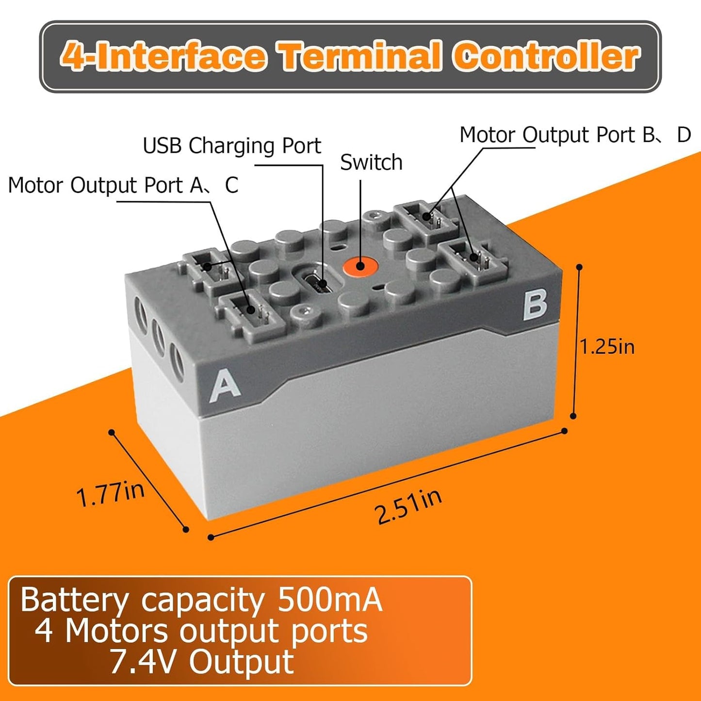 ZMBlock Bausteine Technik Motor Sets Technic Power Functions Motoren Boost Spielzeug Set mit 2 M Motor, 1 Hauptschaltraum,1 Fernbedienung, für Kinder und Erwachsene ab 7 10 Jahre(4 Stück)