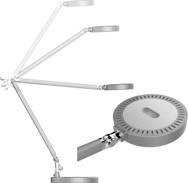 unilux LED Energiespar-Tischleuchte SENZA, 5 Watt, (H)70 cm, dimmbar, metallgrau, 400092054