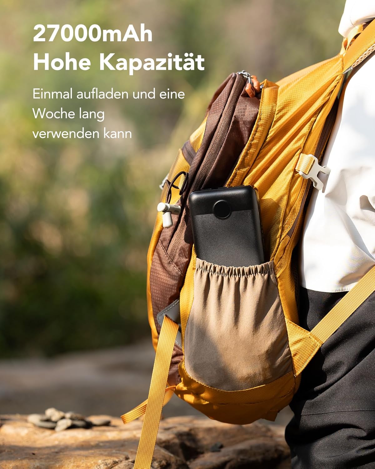 VEGER Power Bank 27000mAh 20W PD, Powerbank USB C Externer Handyakkus mit 4 Ausgängen und 2 Eingängen LED Tragbares Ladegerät,Kompatibel mit iPhone Samsung Huawei Tablet usw