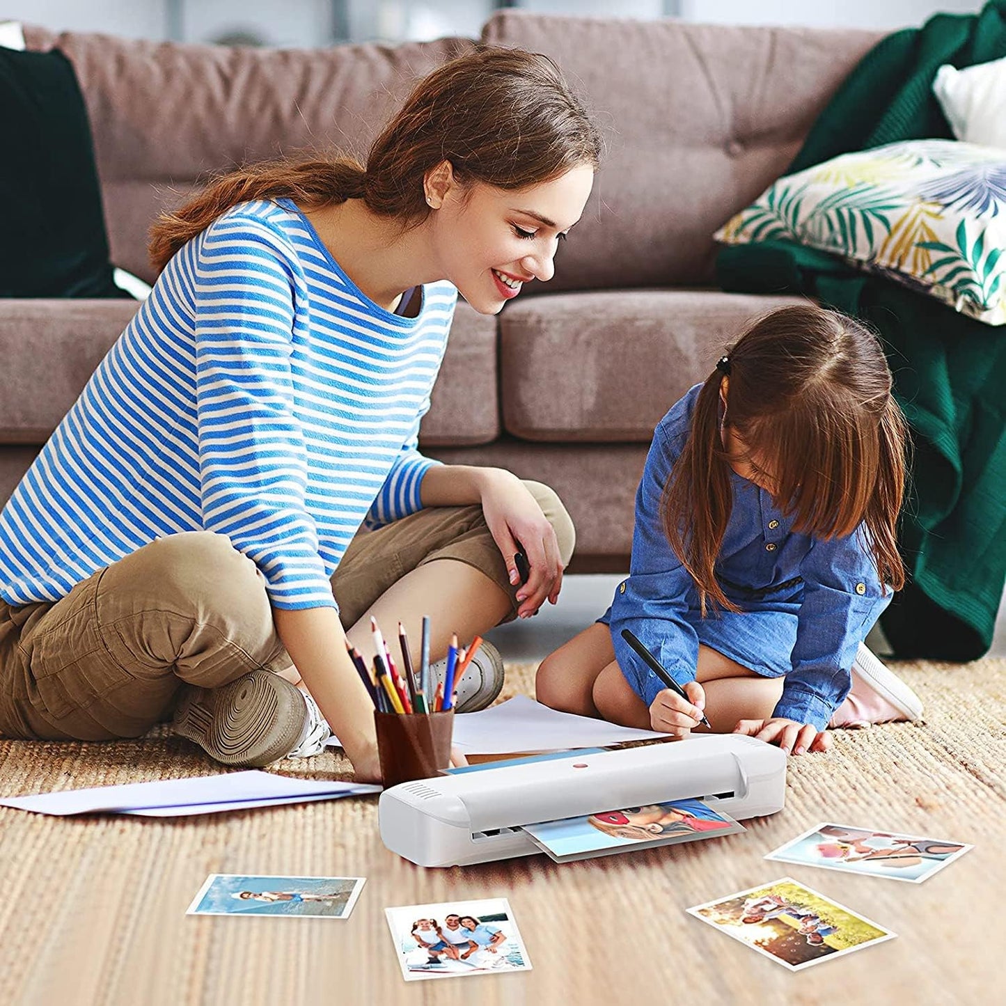 Nestling Laminiergerät A3 A4, geräuschloses Laminieren 80-125mic, kompaktes Gehäuse, geschnittene Pappe und 10 Testhüllen OL341