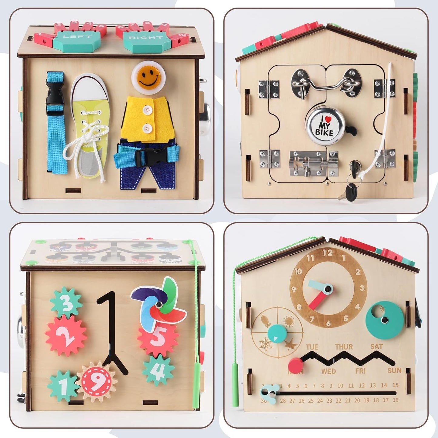 Ryosee Montessori Spielzeug Busy Board Lernen Sortierspiel Magnete Kinder lernspiele