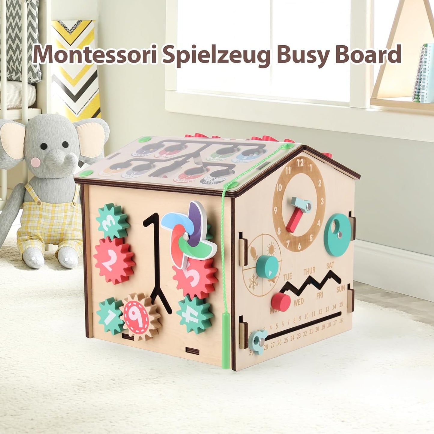 Ryosee Montessori Spielzeug Busy Board Lernen Sortierspiel Magnete Kinder lernspiele