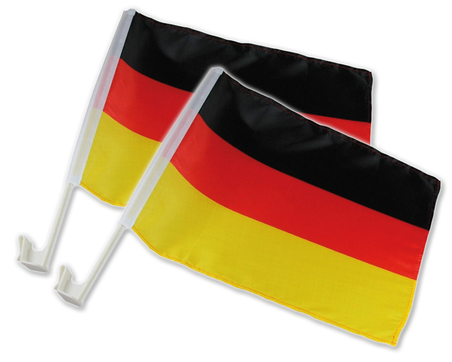 10x 2er AKTIONS-Set Autoflagge Deutschland Flagge Autofensterfahnen Fußball Europameisterschaft Fanartikel