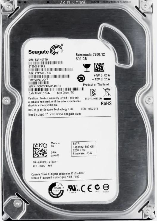 Seagate Barracuda 7200.12 500GB SATA HDD