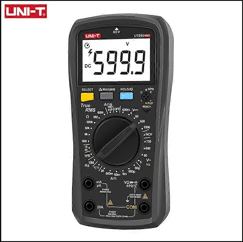 UNI-T UT890 PRO Digitalmultimeter DC/AC Strommessgerät Voltmeter True RMS Tester Frequenzmessgerät Temperatur Kapazitätstest