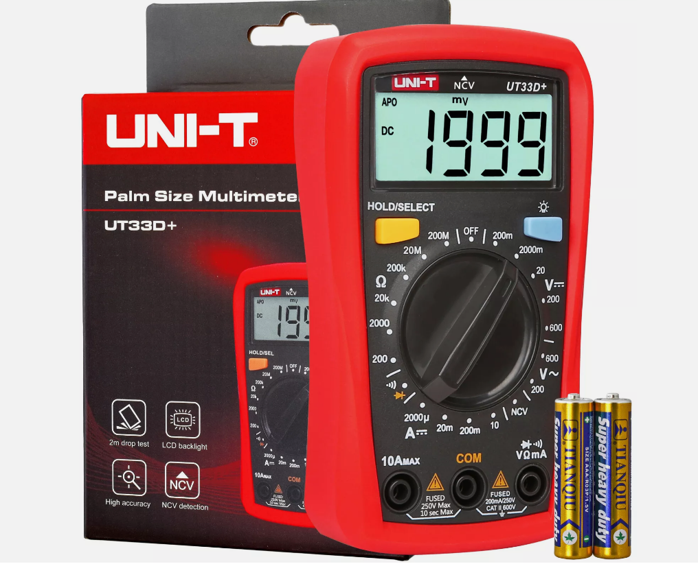 Uni-T ut33d+ Digitales LCD-Multimeter Digitales Messgerät