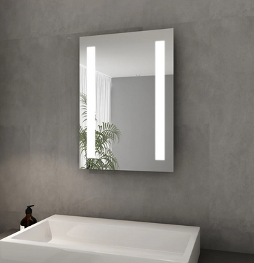 SONNI Badezimmer LED Spiegel Badspiegel mit Beleuchtung Wandschalter 45x60cm GTBM003B