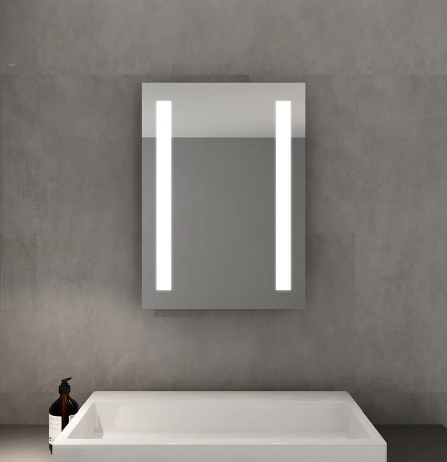 SONNI Badezimmer LED Spiegel Badspiegel mit Beleuchtung Wandschalter 45x60cm GTBM003B