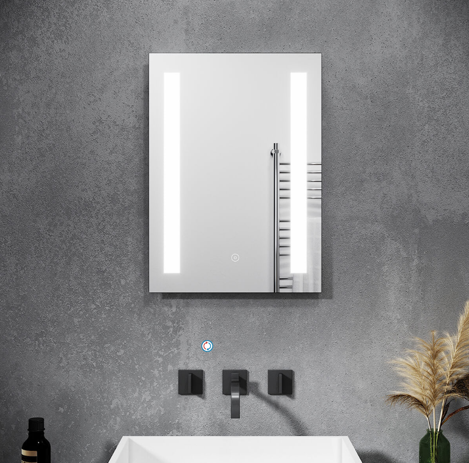 SONNI Badezimmer LED Spiegel Badspiegel mit Beleuchtung Touchschalter 45x60cm /50x70cm