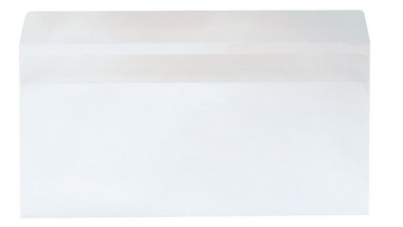 Recycling-Briefumschläge OTTO Office Re, DIN lang 80 g/m² mit Fenster, selbstklebend - 1000 Stück