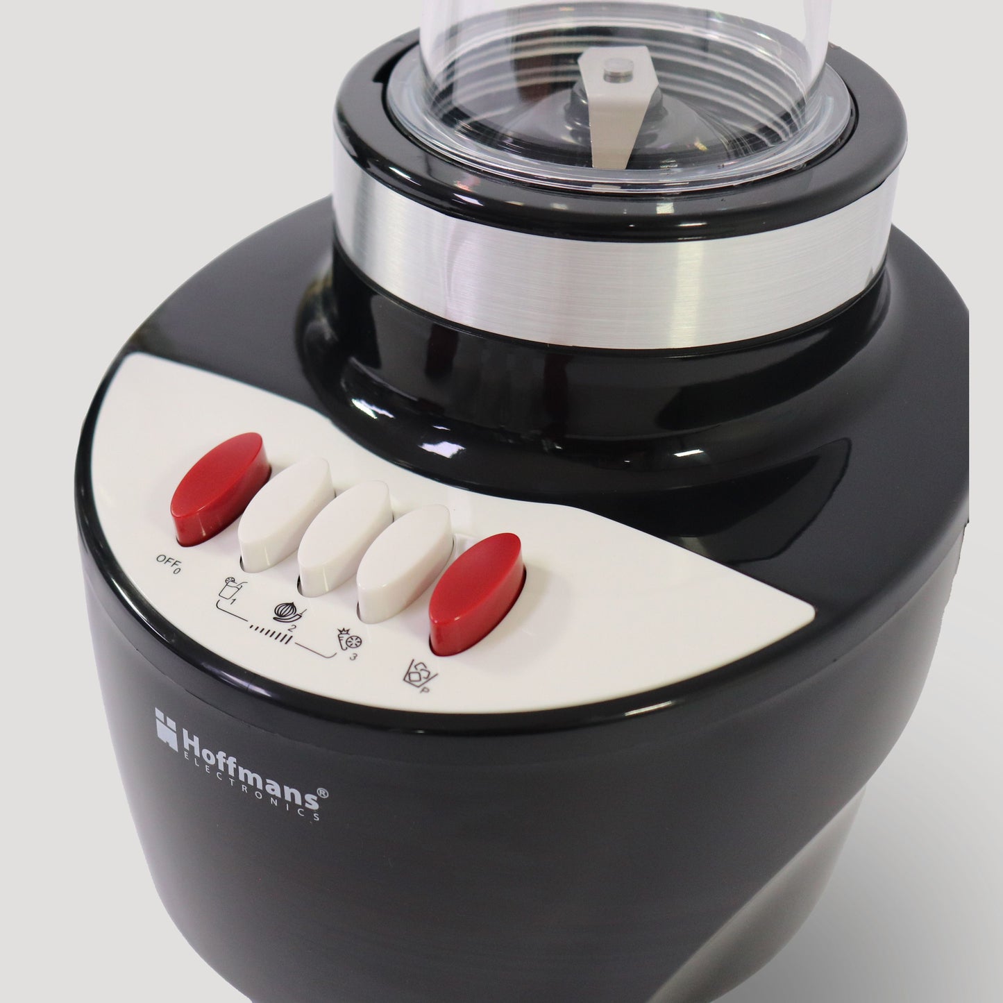 HOFFMANS HM-2073 Standmixer 1.5 L 800W inklusive Kaffeemühle 2 Geschwindigkeiten, 4 Edelstahlklingen 2 in 1