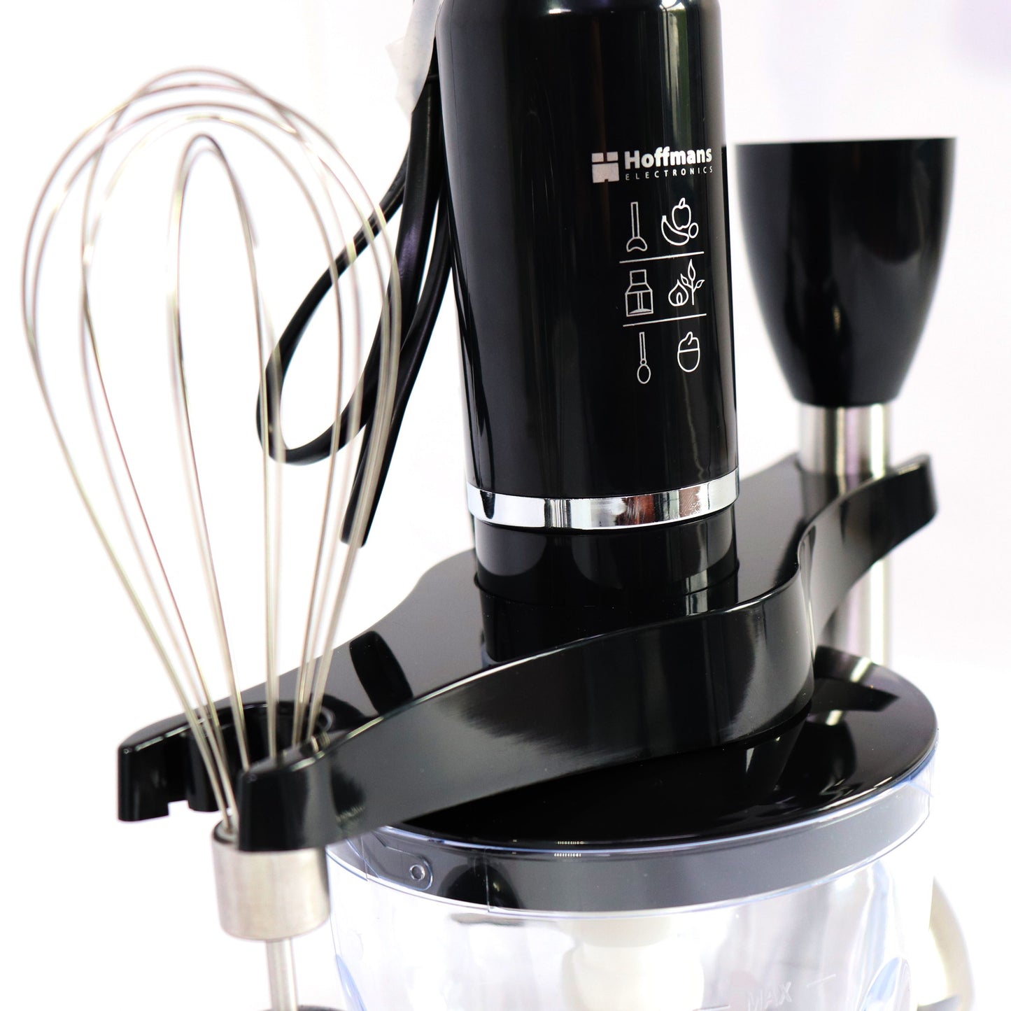 HOFFMANS HM-8029 Stabmixer Set 5 in 1 1000W Multifunktional Handmixer Pürierstab Schneebesenl Blender