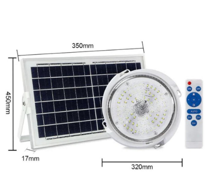 150W wasserdichte Solar-Terrassenleuchte mit Fernbedienung, dimmbare Beleuchtung für Garten, Veranda, Licht