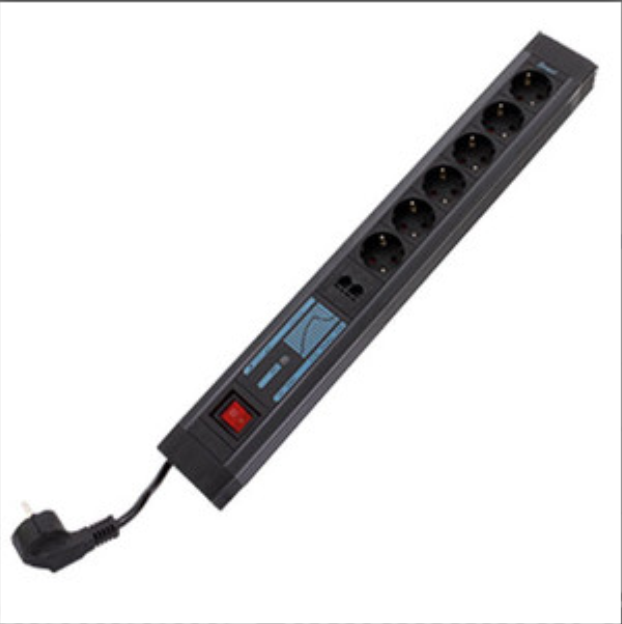 REV Steckdosenleiste Supraguard, 6-fach EB, Schalter, ÜSS+NF+ISDN+DSL,ant-sw