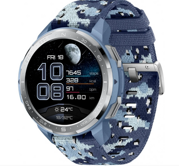 Montre connectée Honor Watch GS Pro bleu camouflage