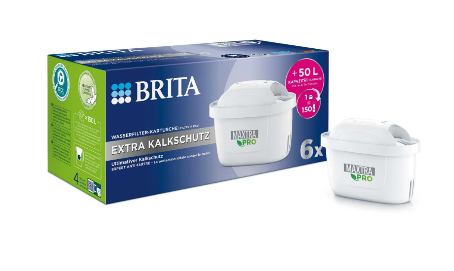 Brita Wasserfilter-Kartusche 6er Maxtra Pro Protection supplémentaire contre le calcaire (1er Pack)