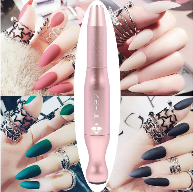 Dr.HeiZ 6 in 1 Profi-Nagelpolierer, elektrischer Mini-Nagelpolierer