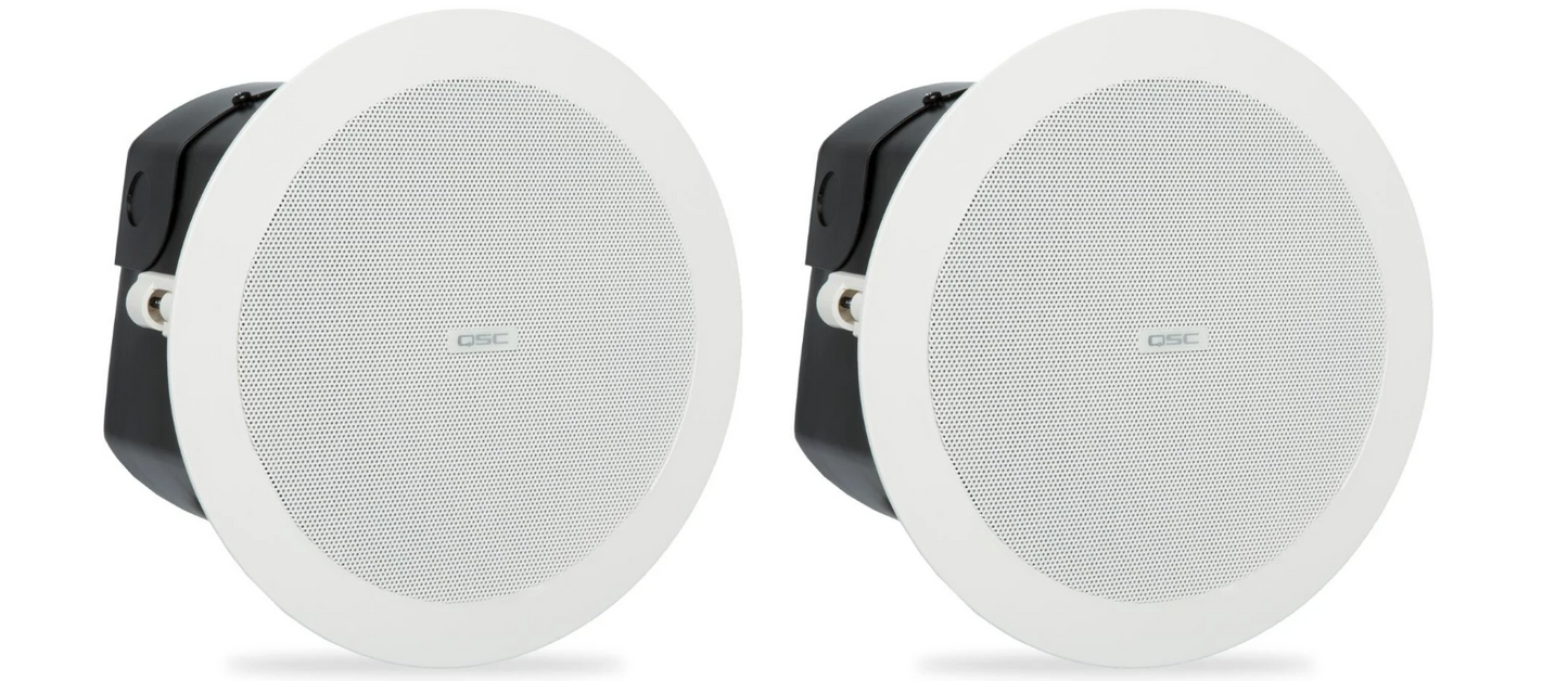 QSC AcousticDesign AD-C4T 4,5-Zoll-2-Wege-Deckenlautsprecher – Weiß