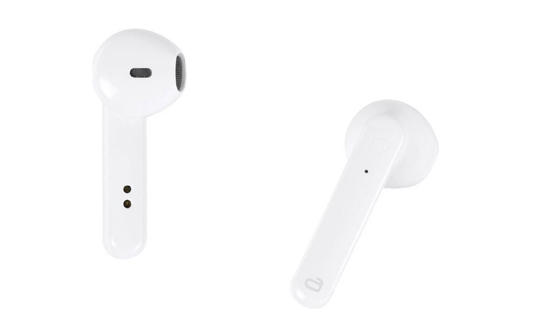 Vivanco SMART PAIR W Bluetooth® Headset Weiß Lautstärkeregelung, mit Touch-Bedienung, Fernbedienung