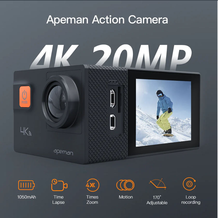 Apeman 4k Actioncam A80