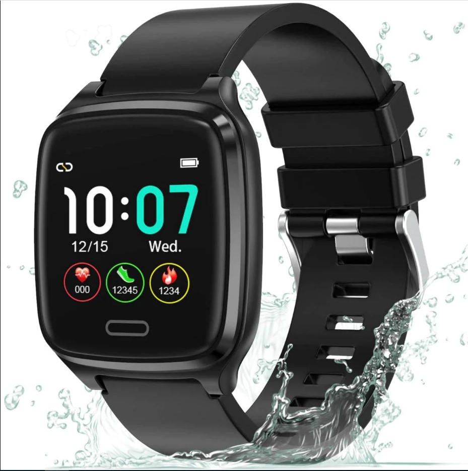 L8Star Smartwatch Schwarz