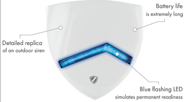 Schwaiger Außensirene-Attrappe weiß