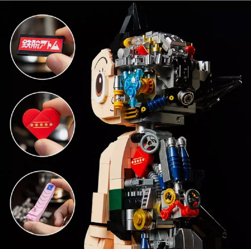 PANTASY Astro Boy Roboter-Bausatz 32 cm Klemmbaustein 1258 Teile