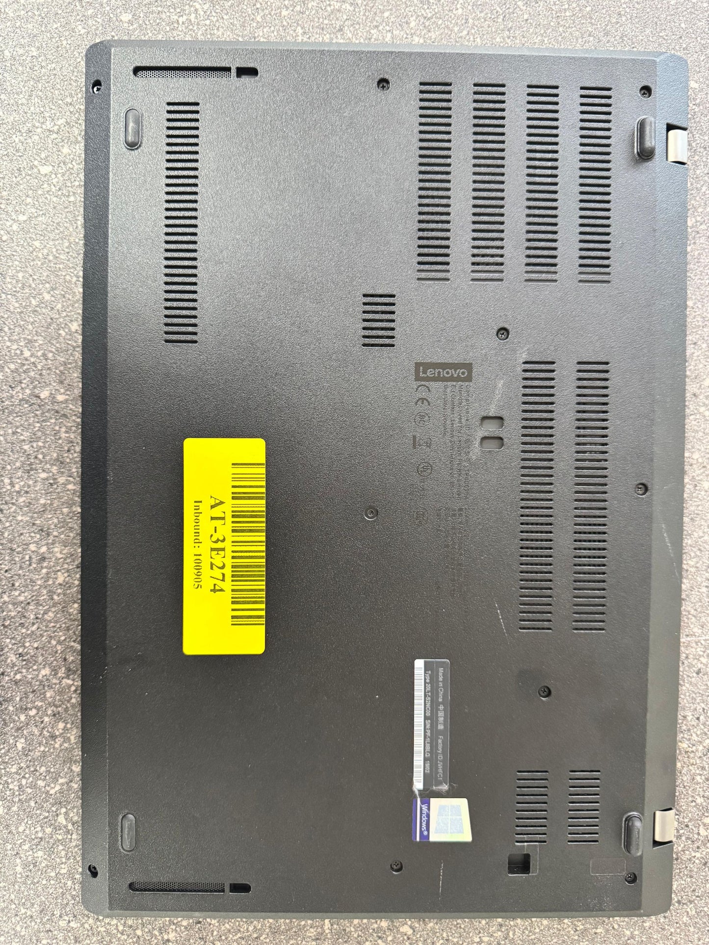 Lenovo Thinkpad L480 Intel(R) Core(TM) i5-8250U CPU @ 1.60GHz 1600 MHz 8Gb Ram 256