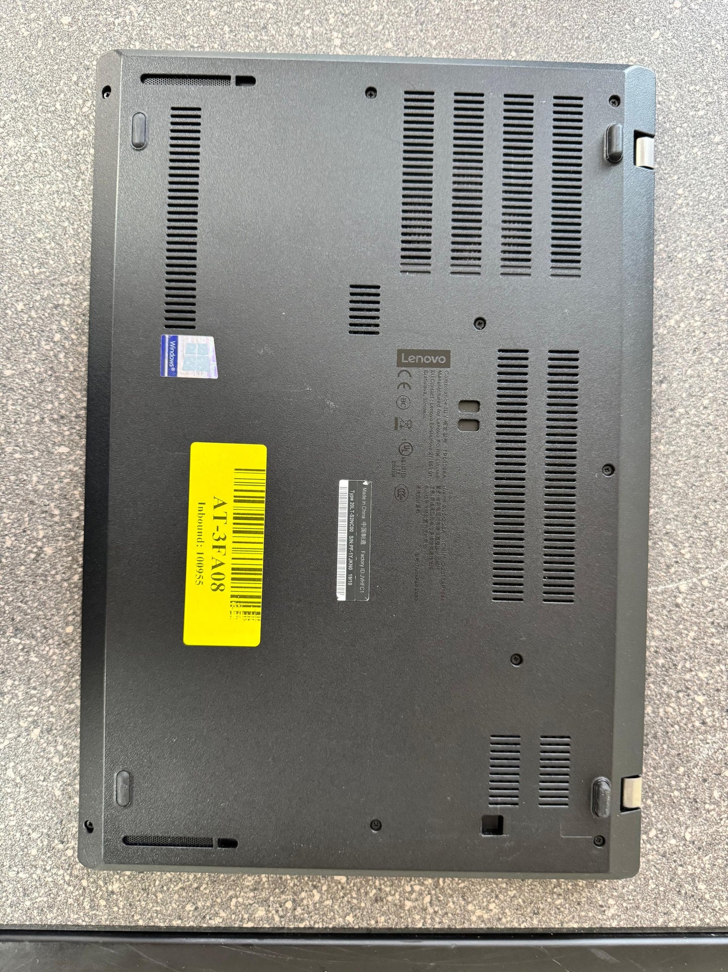 Lenovo Thinkpad L480 Intel(R) Core(TM) i5-8250U CPU @ 1.60GHz 1600 MHz 8Gb Ram 256 Lenovo 65W Charger