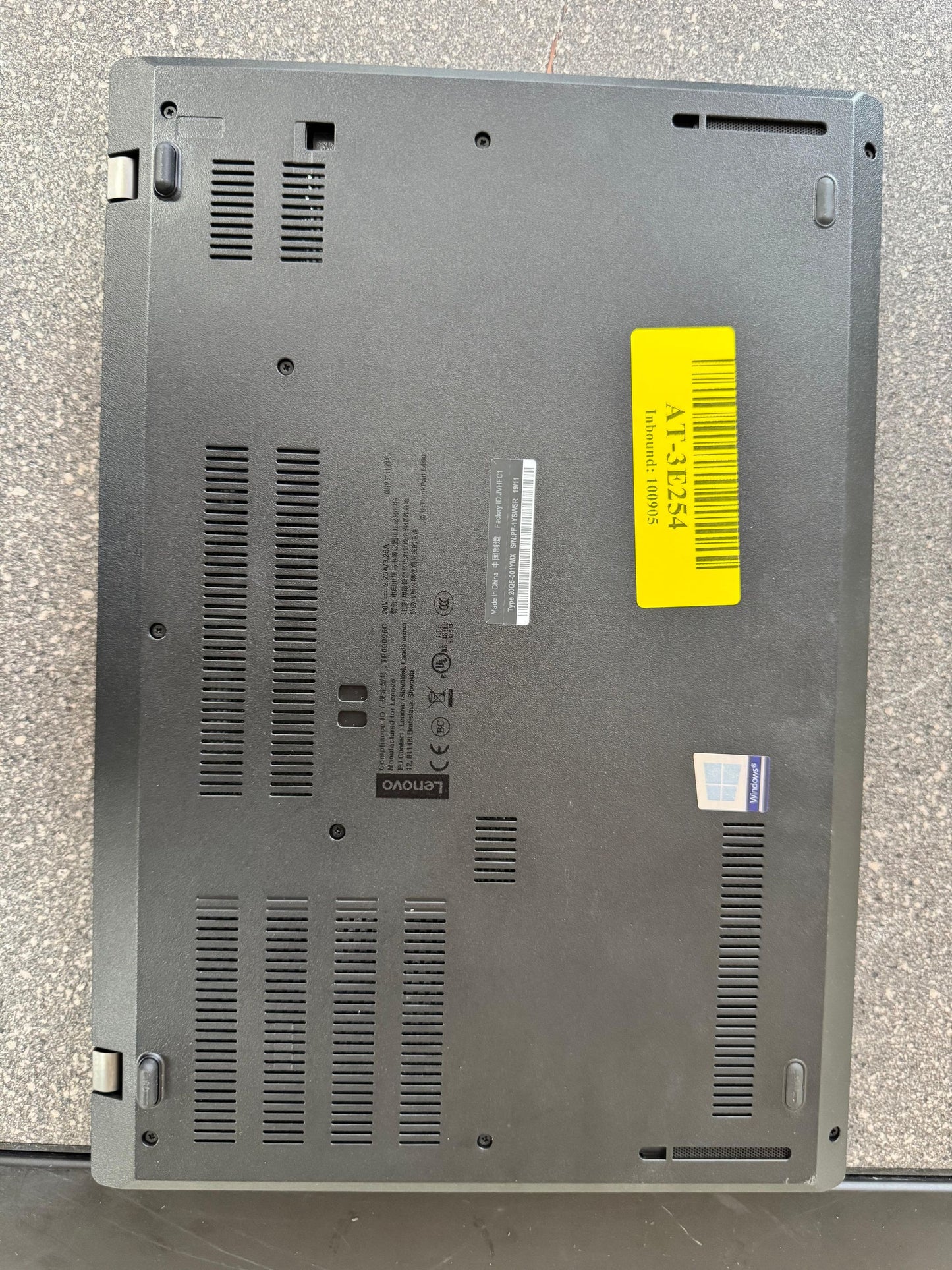 Lenovo Thinkpad L490 Intel(R) Core(TM) i5-8265U CPU @ 1.60GHz 1.5 GHz Lenovo 65W Charger