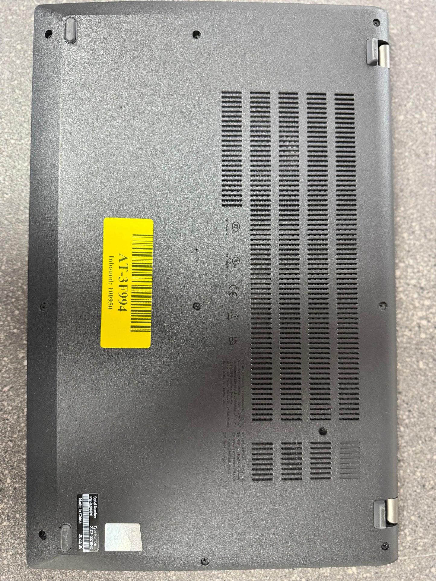 Lenovo Thinkpad L15 12th Gen Intel(R) Core(TM) i5-1235U 1300 MHz 16Gb Ram 256