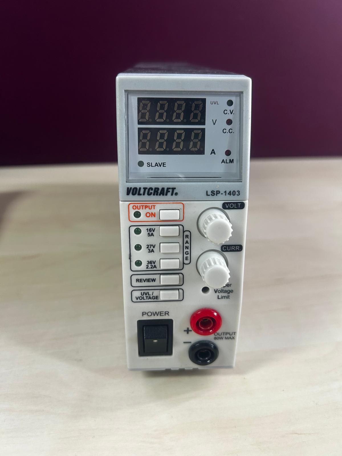 Voltcraft LSP-1403 Labornetzgerät, 0-36 V/DC, 0-5A, 80W, Slimline (7325)