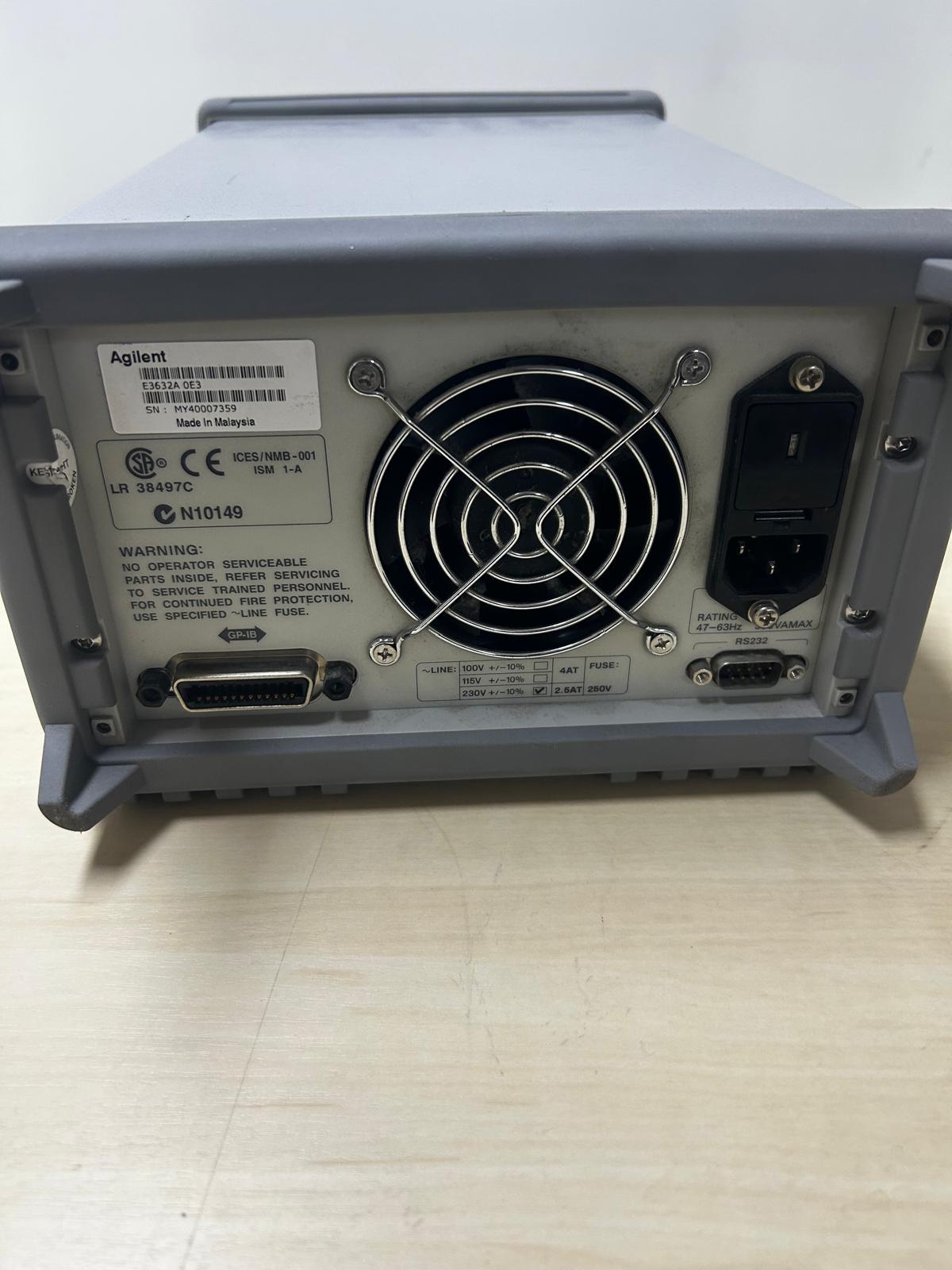 Agilent HP E3632A Power Supply DC Netzteil 0-15 V, 7A/0-30V, 4A