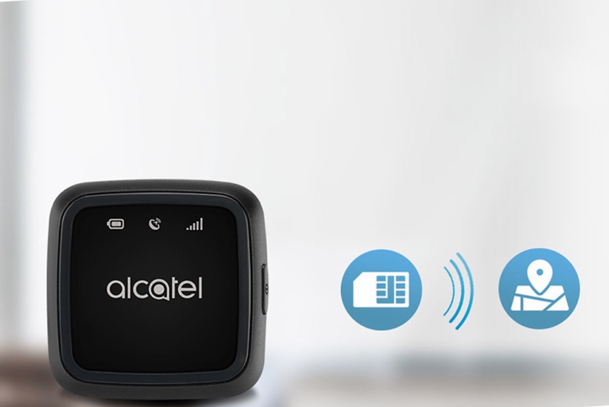 Alcatel MK20X Move Track Mini-GPS-Tracker – Wasserdicht – Schwarz