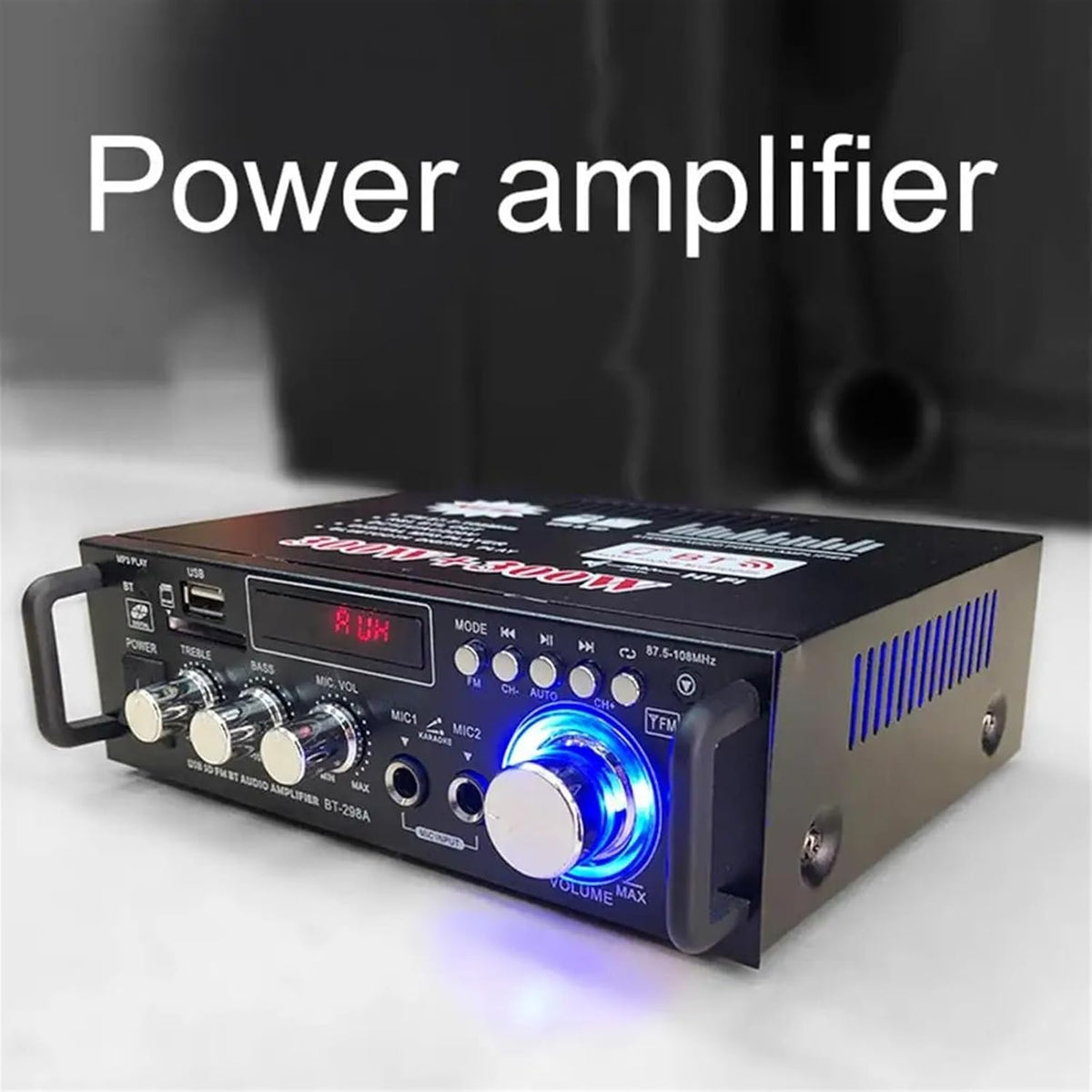 Stereo Audio Amplifier BT-298A Home Amplifier Practical LCD Display 600W