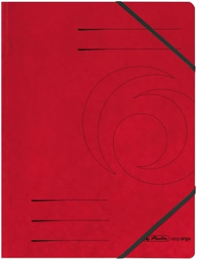 80 x Herlitz Eckspanner A4 Qualité, rouge, 80 pièces