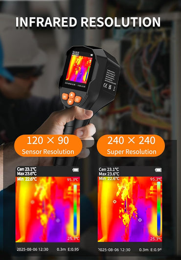 Aicevoos Wärmebildkamera SuperIR 240x240 IR-Auflösung Thermal Imaging Camera