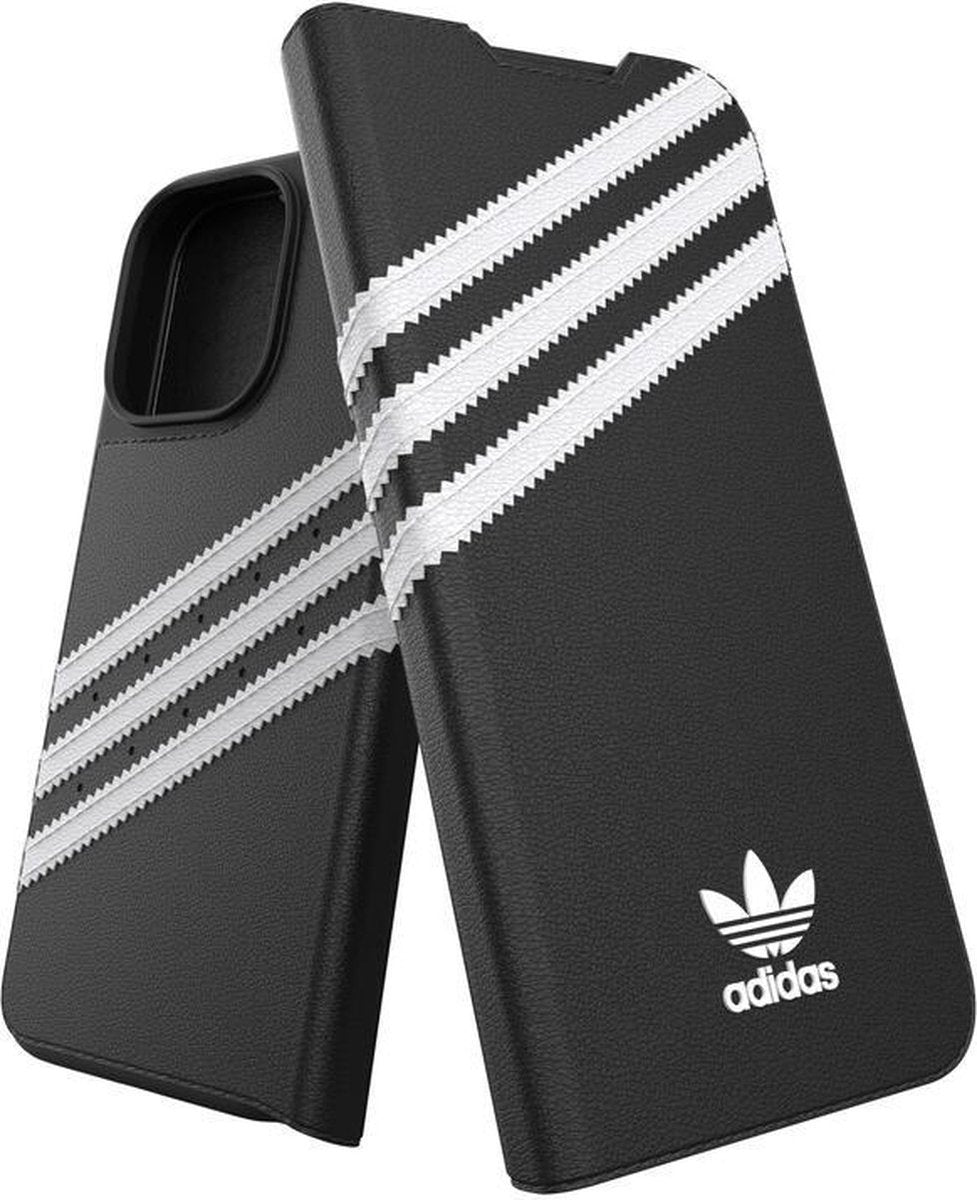 Adidas Handyhülle Book Case für Apple iPhone 13 Weiß/Schwarz