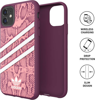 adidas Schutzhülle für iPhone 11 Pro, Fallgeprüfte Hüllen, erhöhte Kanten, Originale Geformte Hülle, Beeren und Rosa