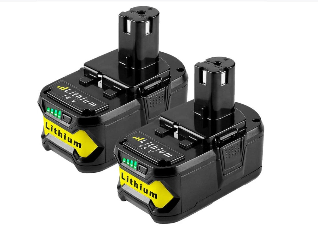 2x 7.0Ah 18V Akku für RYOBI P108 ONE+ Akku Li-ion Batterie Ryobi P104 P102 RB18L50 RB18L40 RB18L25 BPL-1815 BPL-1820G BPL18151 BPL1820 P104 P105 P107 mit LED-Anzeige
