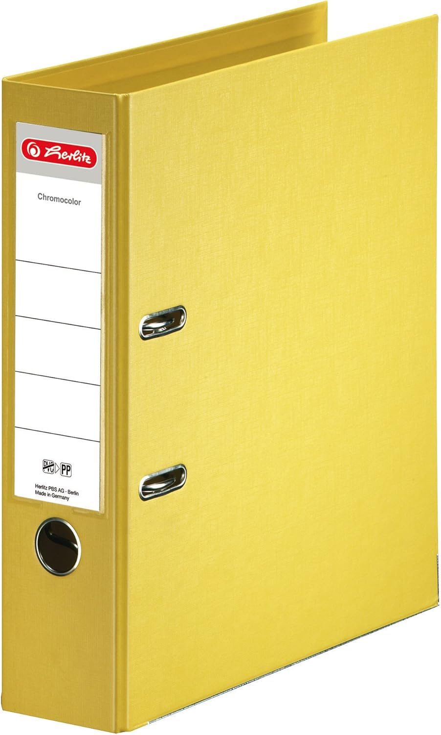 10 X Herlitz 10834356 Ordner max.file protect+ (A4, 8 cm) gelb