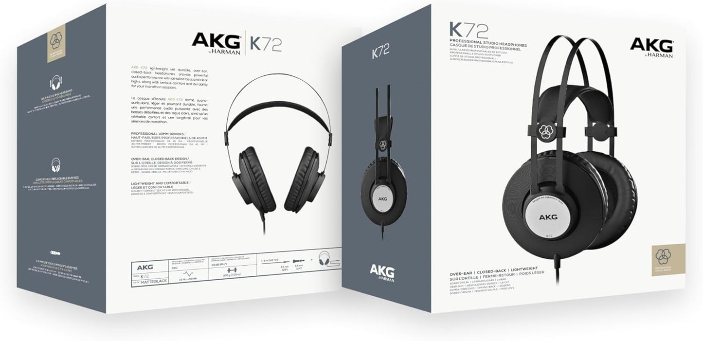AKG K72 Hochleistungs-Kopfhörer mit geschlossenem Design