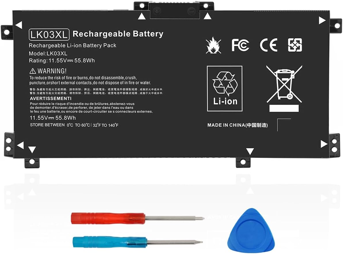 LK03XL L09281-855 916814-855 Akku, Batterie für HP Envy x360