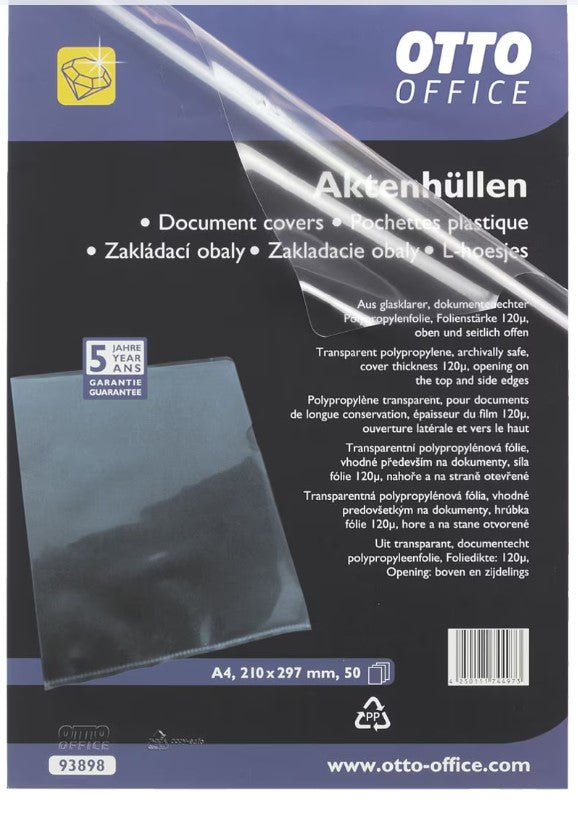 400 x OTTO Office Premium Sighthüllen Aktenhüllen (8 x 50)
