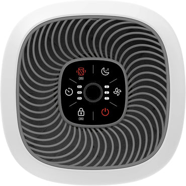 Amazon Basics HEPA Luftreiniger, deckt bis zu 12 m² Raum ab, UK-Stecker, Weiß