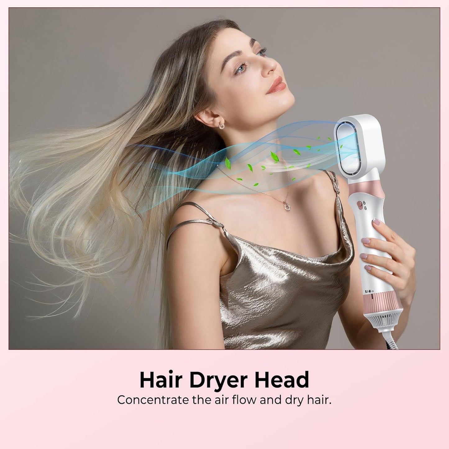 Haartrockner Airstyler 4 in 1 Volumiser Hairstyler Ionen Warmluftbürste Föhn mit Föhnbürste