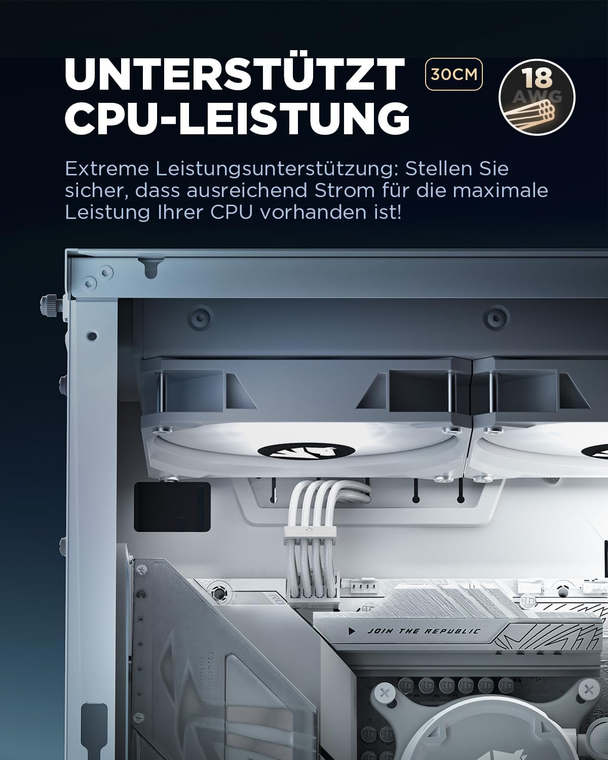 AsiaHorse PSU Kabelverlängerung PC Sleeved Cable Kit für GPU/CPU