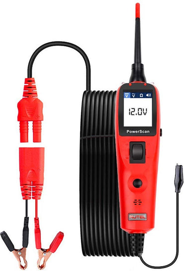 Autel Powerscan Ps100 Electrical System Tester Ps 100 Circuit Tester mit 20 Fuß Kabel, eingebautem Leistungsschalter, leicht ablesbarem AC/DC-Stromwiderstand