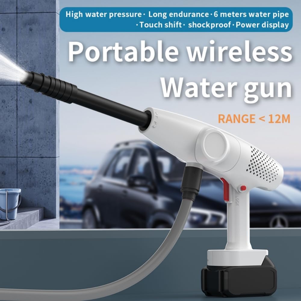 Tragbare kabellose Hochdruck-Wasserpistole LF-CW08 20.000 mAh kabelloser Auto-Hochdruckreiniger